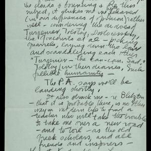 a page of handwritten text