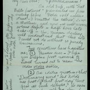 a page of handwritten text