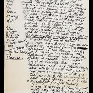 a page of handwritten text