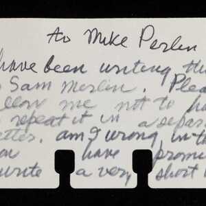 a page of handwritten text