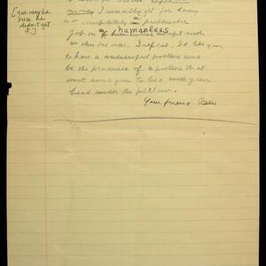 a page of handwritten text