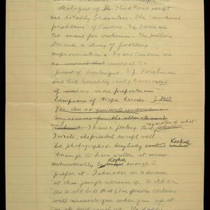 a page of handwritten text