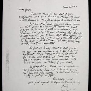 a page of handwritten text