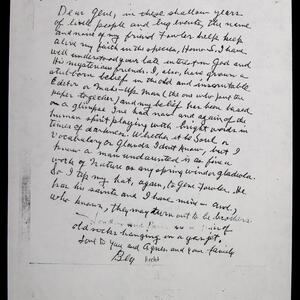 a page of handwritten text