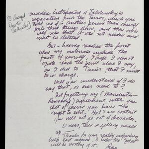 a page of handwritten text