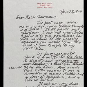 a page of handwritten text