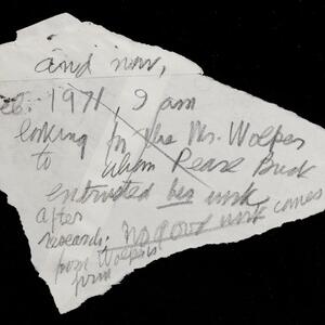 a page of handwritten text