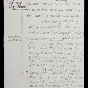 a page of handwritten text