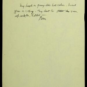 a page of handwritten text