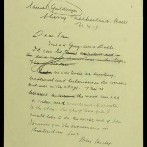 a page of handwritten text