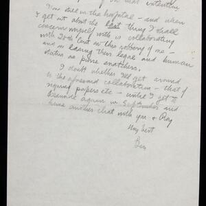 a page of handwritten text