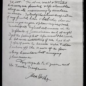 a page of handwritten text