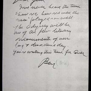 a page of handwritten text