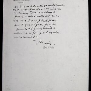 a page of handwritten text