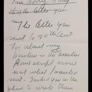 a page of handwritten text