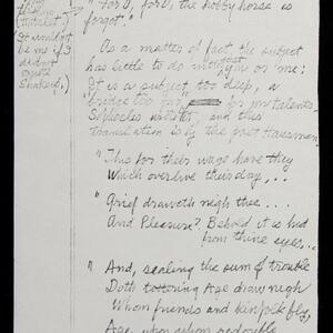 a page of handwritten text