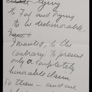 a page of handwritten text