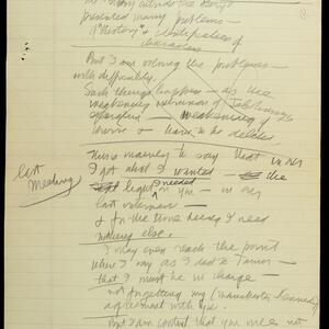 a page of handwritten text