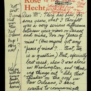 a page of handwritten text