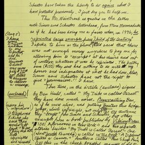 a page of handwritten text