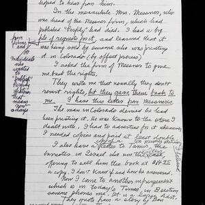 a page of handwritten text