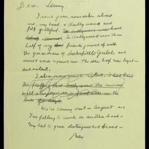 a page of handwritten text