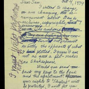 a page of handwritten text