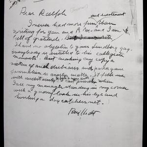 a page of handwritten text