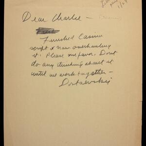 a page of handwritten text