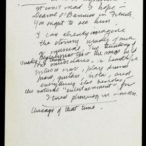 a page of handwritten text