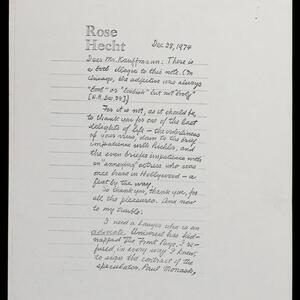 a page of handwritten text