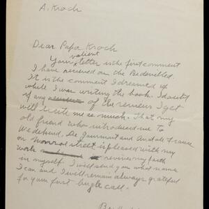 a page of handwritten text