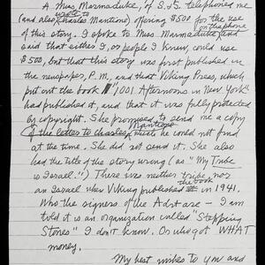 a page of handwritten text
