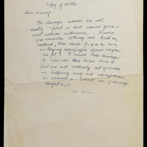 a page of handwritten text