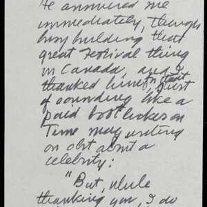 a page of handwritten text