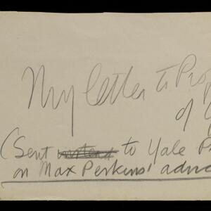 a page of handwritten text