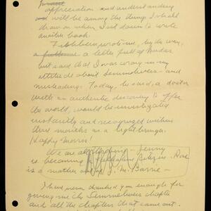 a page of handwritten text
