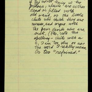 a page of handwritten text