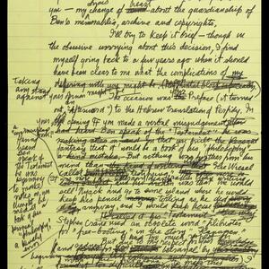 a page of handwritten text