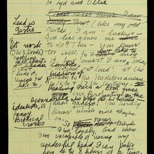 a page of handwritten text