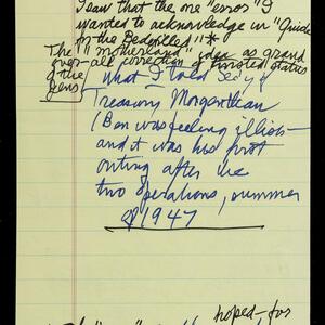 a page of handwritten text