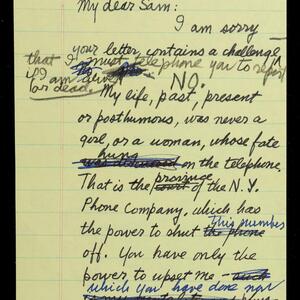 a page of handwritten text