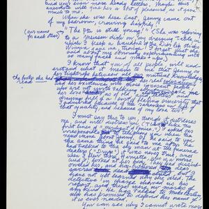 a page of handwritten text