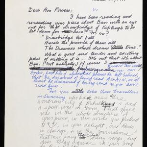 a page of handwritten text