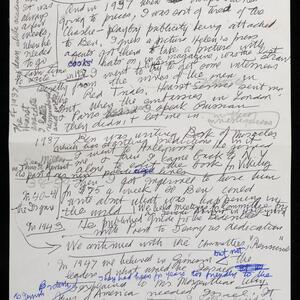 a page of handwritten text