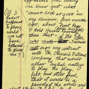 a page of handwritten text