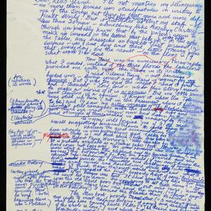 a page of handwritten text