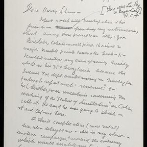 a page of handwritten text