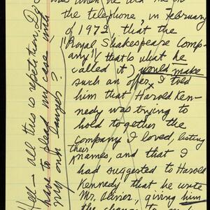 a page of handwritten text