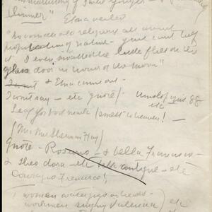 a page of handwritten text